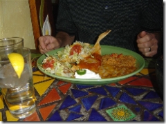 three combo item meal at guadalajara grill in tucson