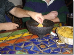 tableside salsa at guadalajara grill in tucson