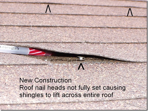nail head holding up shingle 2