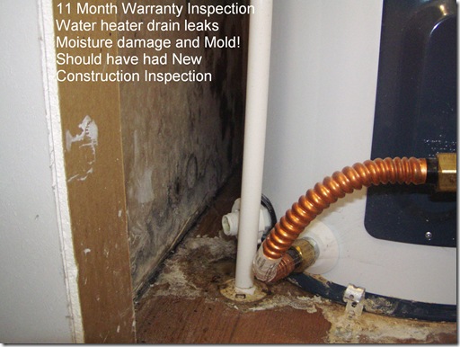 Water heater drain leak