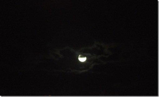winter moon over tucson