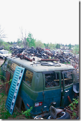 junk left on a property