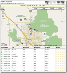 search tucson mls screenshot