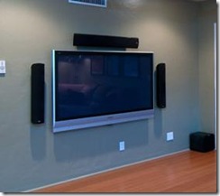 wall mount tv in a tucson home