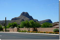 sombrero peak as seen from Continental Ranch in Tucson